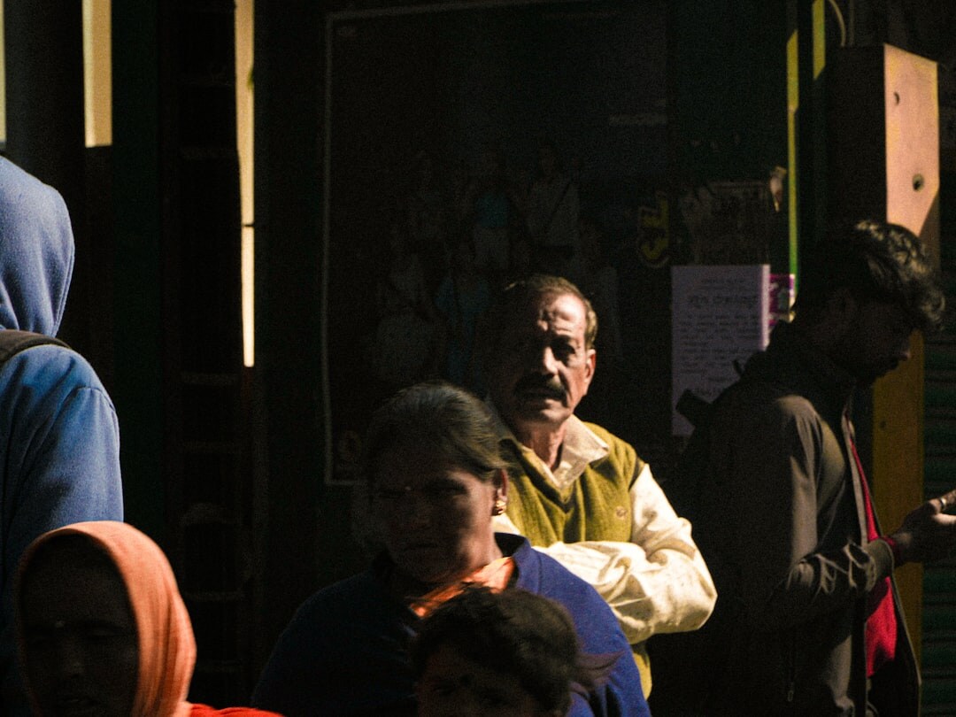 group of locals in discussion