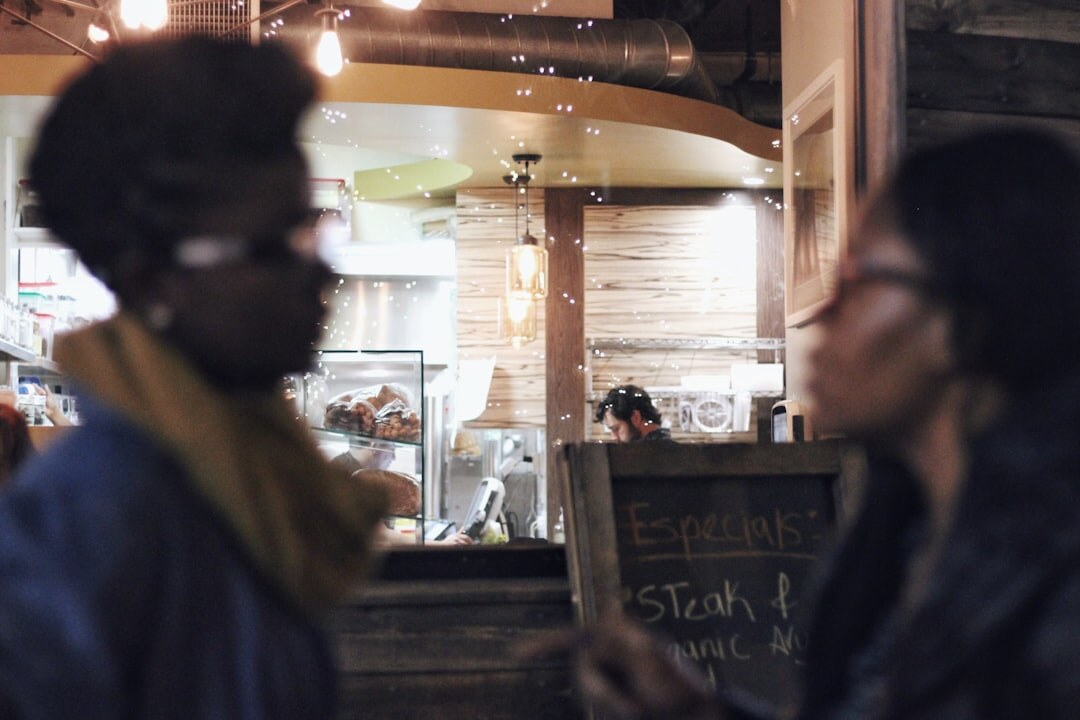 woman in cafe