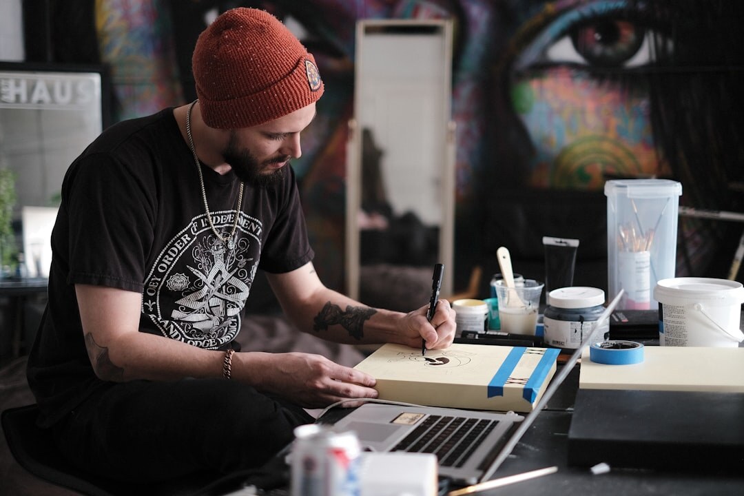 artist in studio